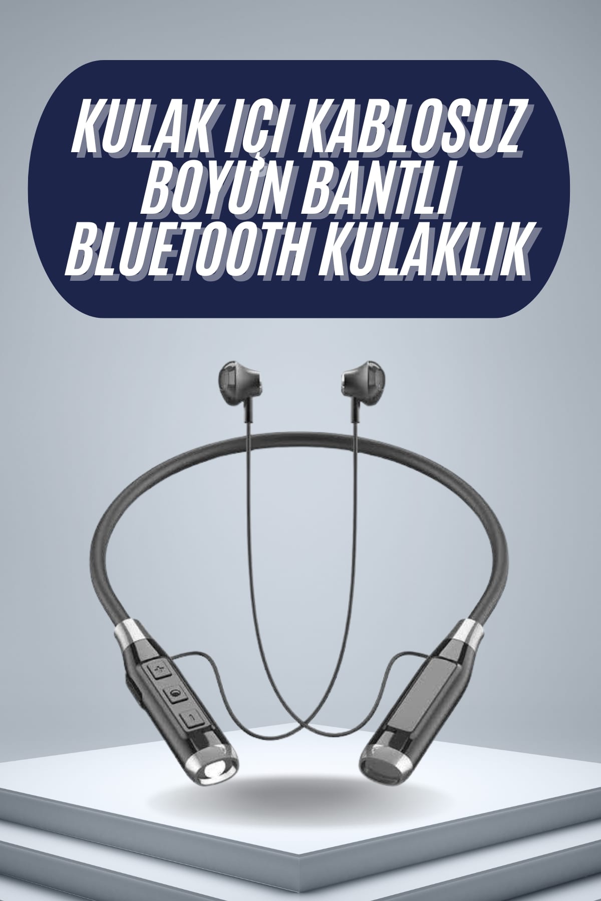 120 Saat Bluetooth Kulaklýk Kablolu Boyun Askýlý SD Kart Giriþli ANC Özellikli