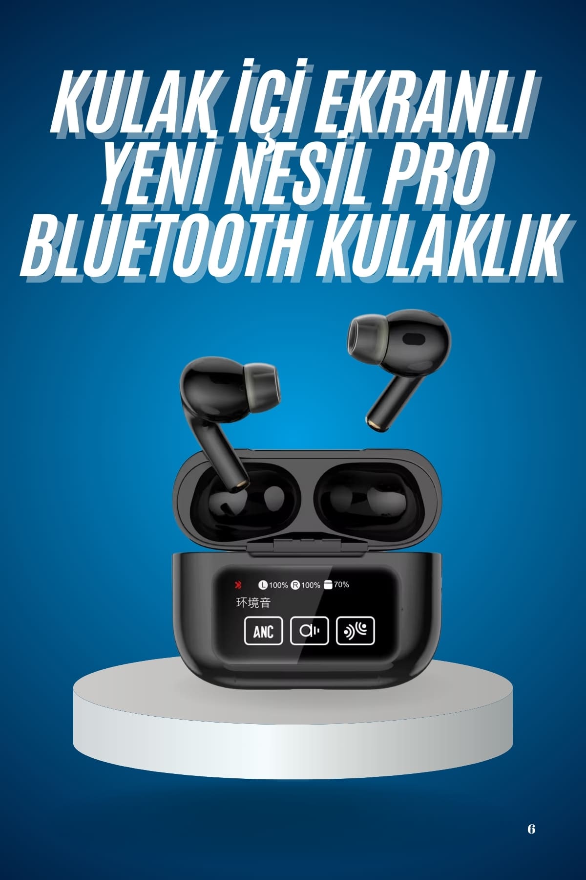 2025 Model Bluetooth Kulaklýk Dokunmatik Ekran Yüksek Ses Kalitesi