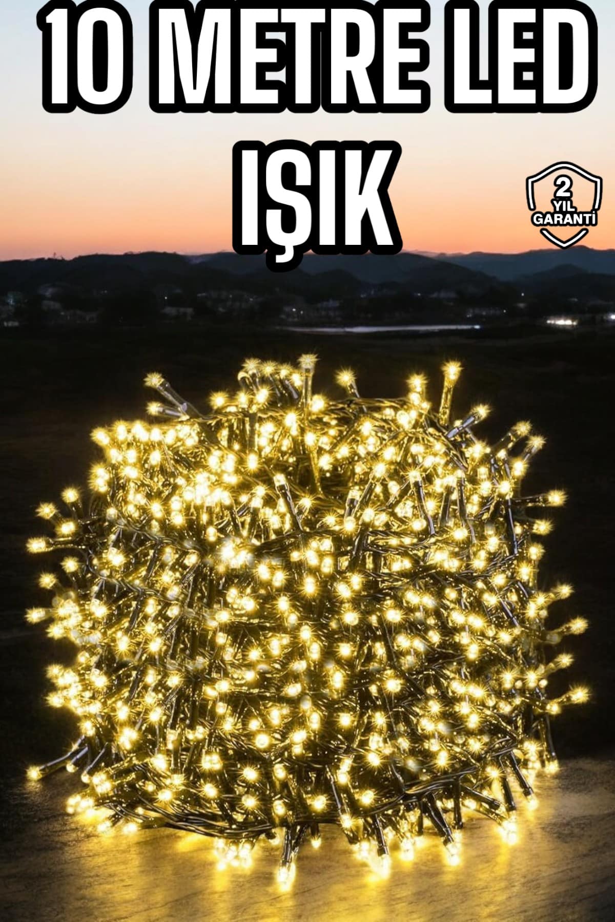 10 Metre Gün Iþýðý Led Iþýk Hafif ve Taþýnabilir Özel Günler Ýçin