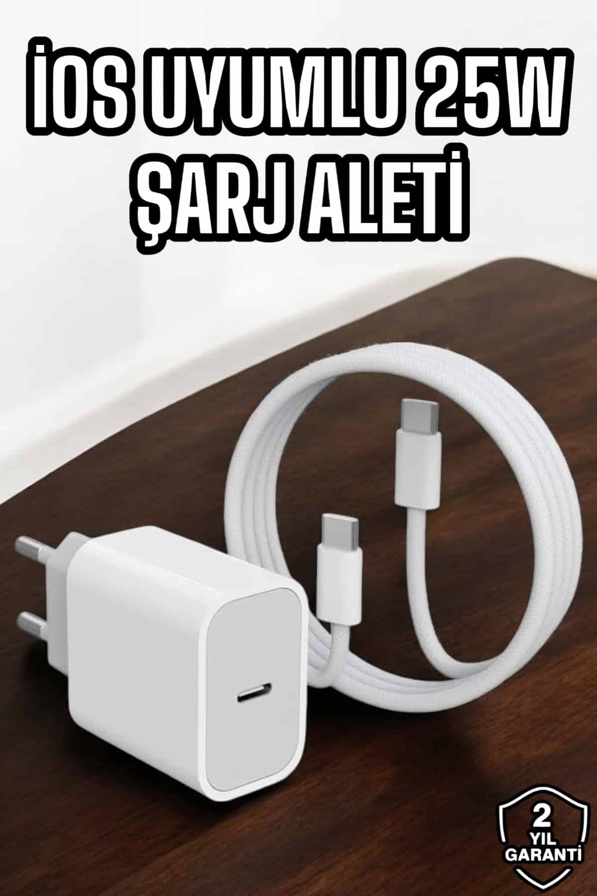 Þarj Aleti ÝOS 15/15 Pro Max Uyumlu Þarj Adaptörü ve Kablosu