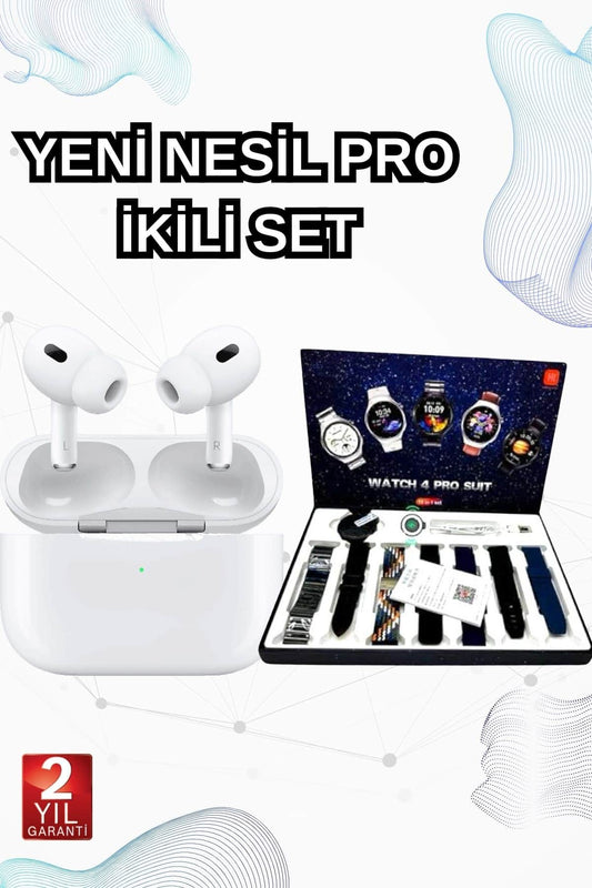 2025 Model Akýllý Saat ve Yeni Nesil Pro Bluetooth Kulaklýk ANC Özelliði