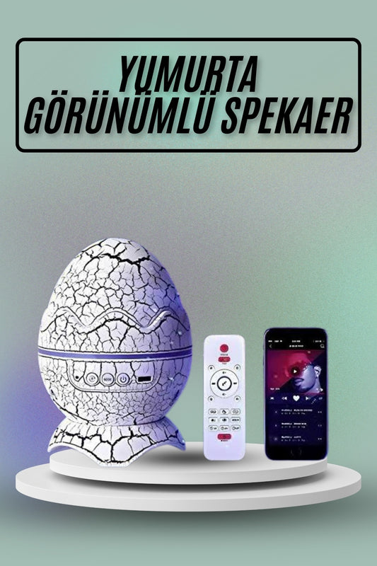 Yumurta Görünümlü Masa ve Gece Lambasý Renk Deðiþtirebilen Projektör