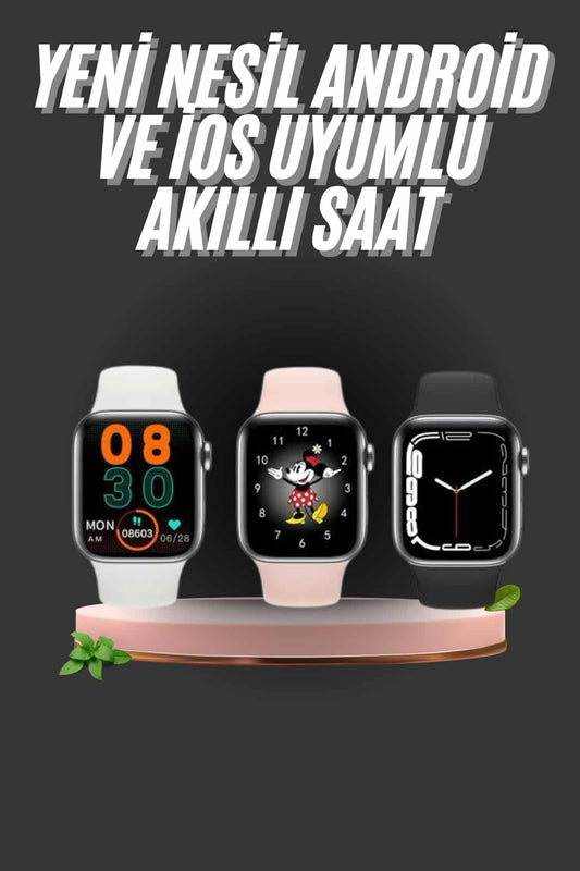 1.83 Ýnç Akýllý Saat Android ve ÝOS Uyumlu Çaðrý Cevaplayabilen Adýmsayar GPS Takibi
