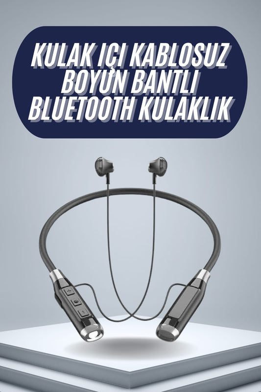 120 Saat Bluetooth Kulaklýk Kablolu Boyun Askýlý SD Kart Giriþli ANC Özellikli