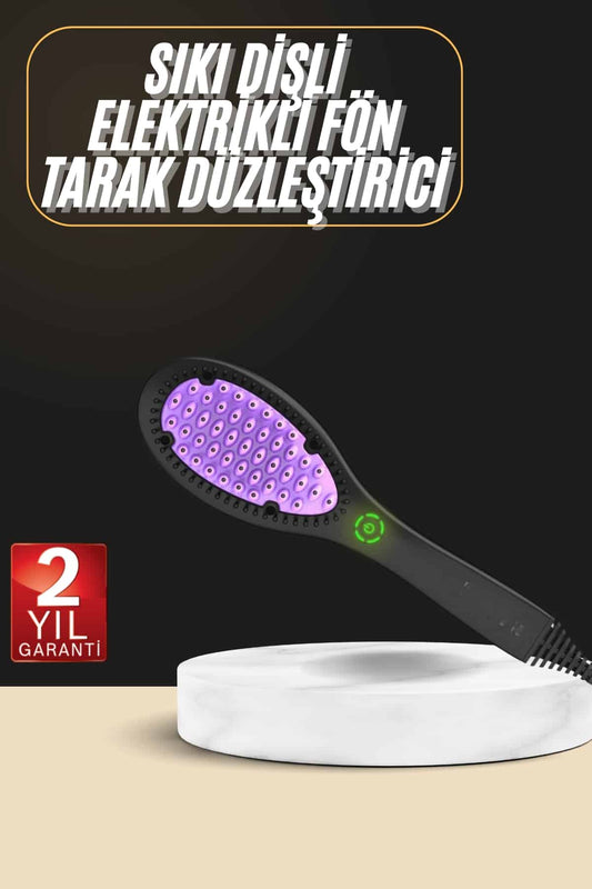 Yýpranma Karþýtý Saç Düzleþtirici Tarak Fön Tarak 5 Kademeli