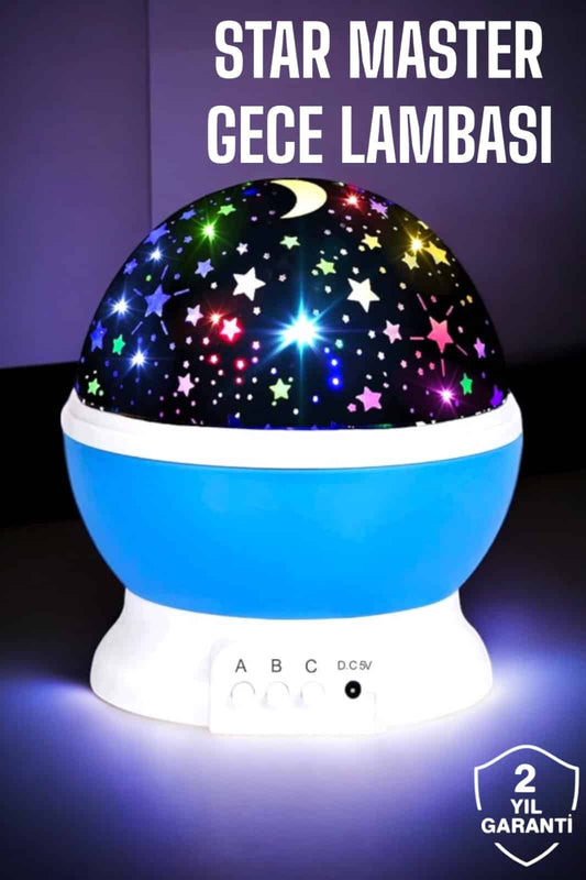Yýldýzlý Gökyüzü Projeksiyon Gece Lambasý Hareketli Iþýk Þovu
