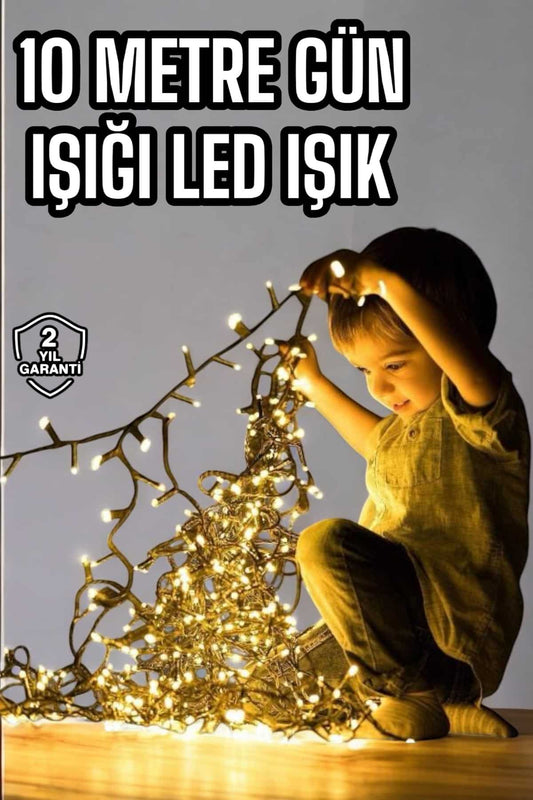 10 Metre Led Iþýk Saçaklý Dekoratif Þerit Led
