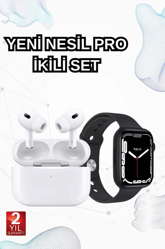 2025 Model Akýllý Saat ve Yeni Nesil Pro Bluetooth Kulaklýk TWS Yüksek Ses Kaliteli